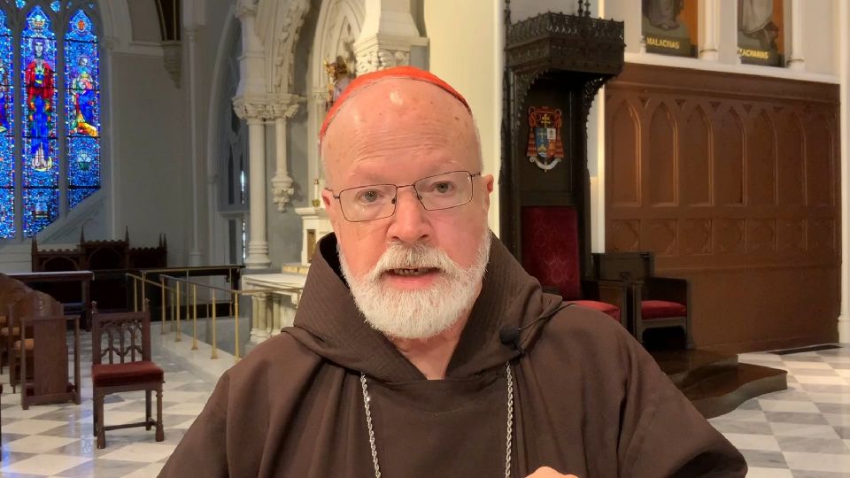 Boston Cardinal Seán P. O'Malley, president of the Pontifical Commission for the Protection of Minors, addresses the general assembly of the Italian bishops in a video message released May 25, 2022. Cardinal O'Malley encouraged the bishops "to undertake a