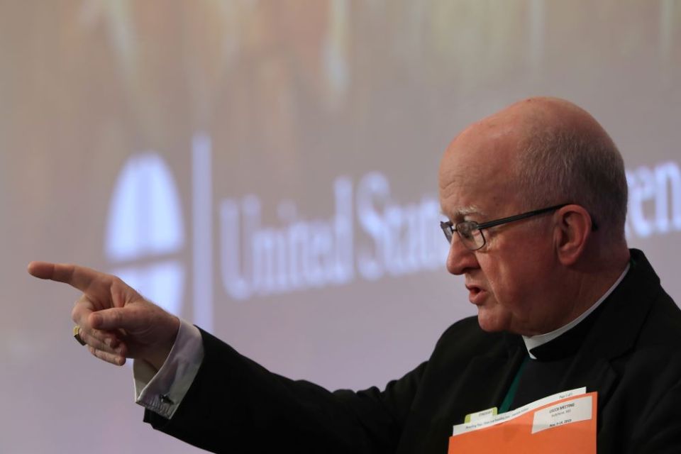 Bishop Kevin Vann of Orange, Calif., has issued one public statement about the alleged 2021 hazing, calling the accusations "concerning and saddening, to say the least." (CNS/Bob Roller) 