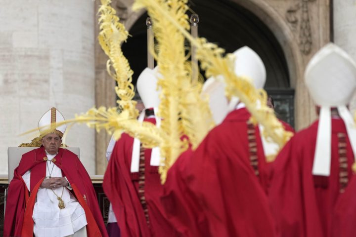 Pope Francis skips Palm Sunday homily at start of busy Holy Week that will test his health