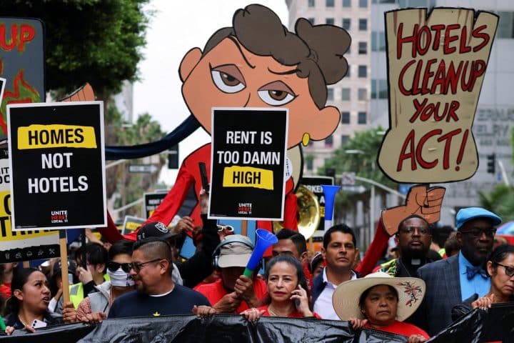 Largest hotel worker strike yields major wins, but continues amid LA hotel holdouts